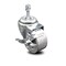 Service Caster Semi Steel Swivel TS Caster w/Roller Bearing - 3" Wheel & 3/8" Stem w/Brake SCC-TS20S315-SSR-TLB-381615 - alternate 3